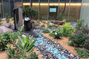 An Indoor/Outdoor Oasis at Palomar Medical Hospital