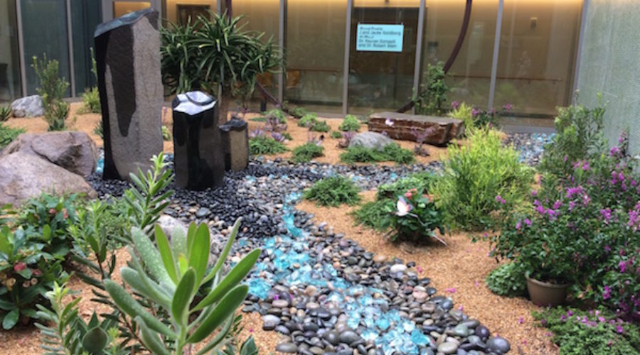An Indoor/Outdoor Oasis at Palomar Medical Hospital